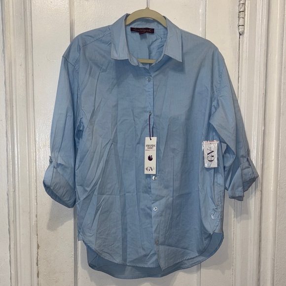 Gloria Vanderbilt Tops - Gloria Vanderbilt Light Blue Blouse